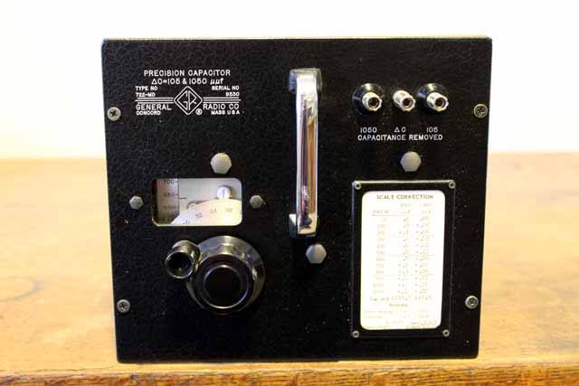 General Radio 722-MD 105 to 1050pF Precision Capacitor.