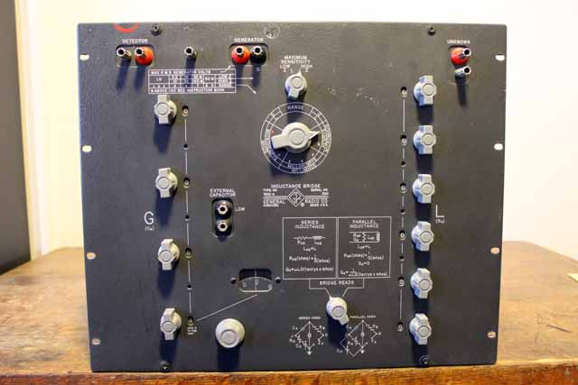 General Radio 1632-A Inductance Bridge with Manual.